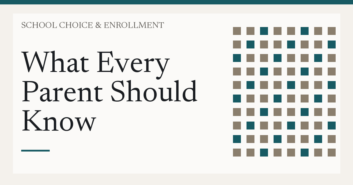 parent reviewing school documents
