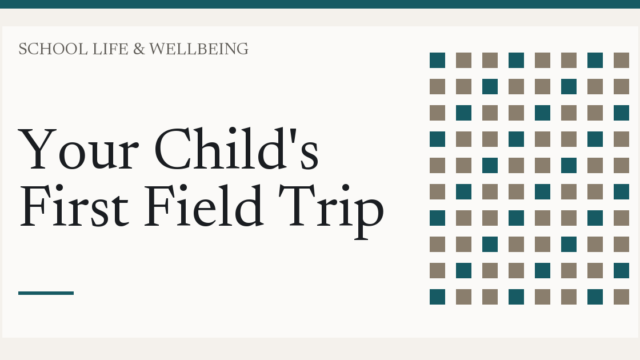 child boarding school bus